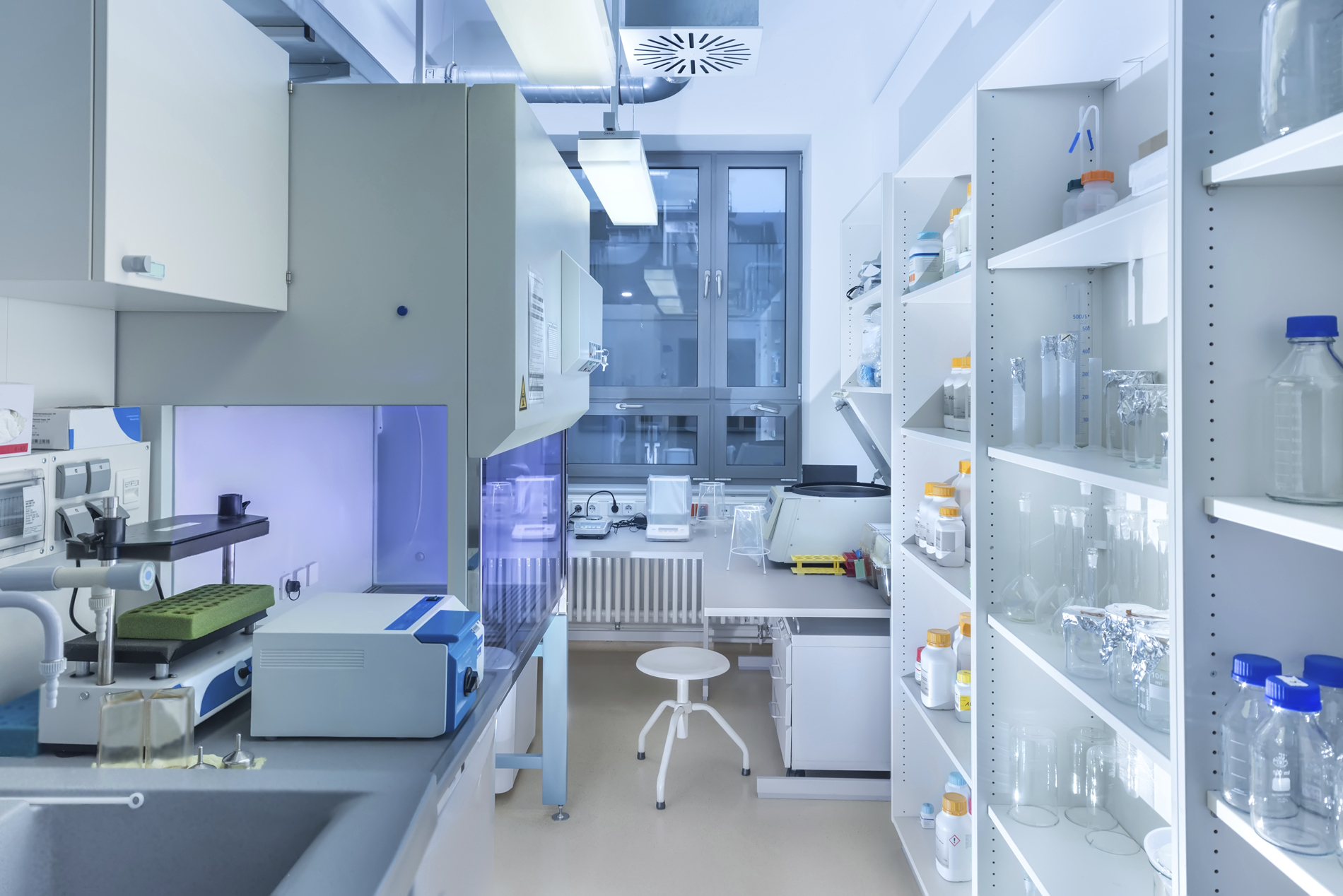 Interior of modern research laboratory
